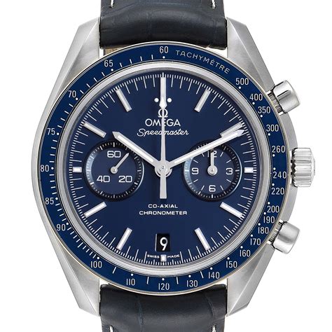 omega speedmaster titanium blue dial|Omega Speedmaster moonwatch 38mm.